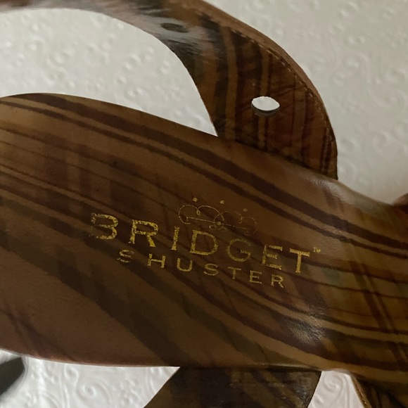 Bridget Shuster Cork Wedges Sandals. Size 10 - Picture 9 of 11